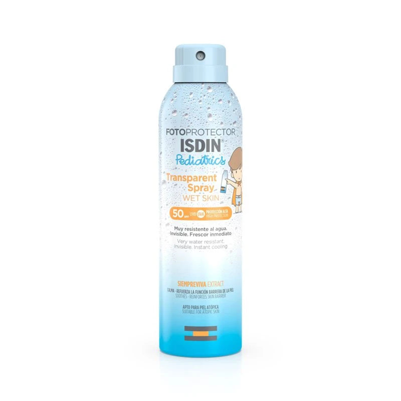 Isdin Transparent Spray Wet Skin Pediatrics For Kids SPF50 250ml