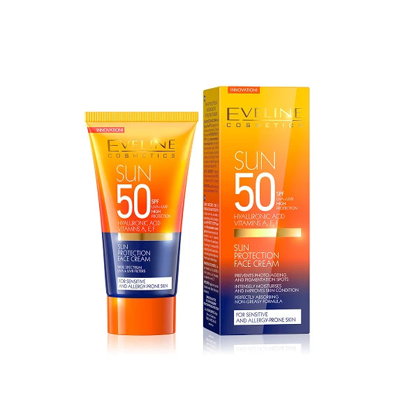 50 Spf Sun Protection Face Cream Eveline 50ml