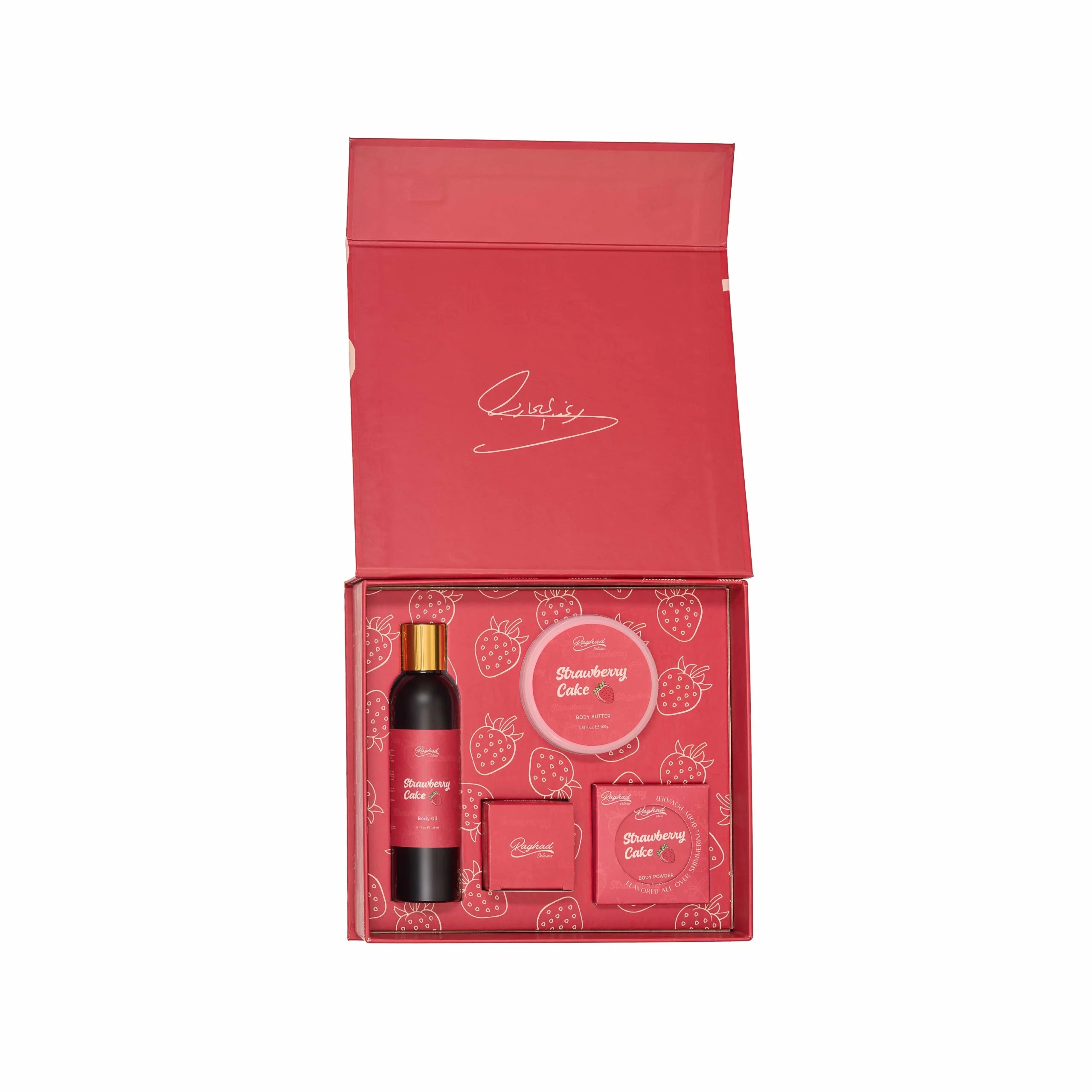 Raghad Organics Strawberry Cake Package