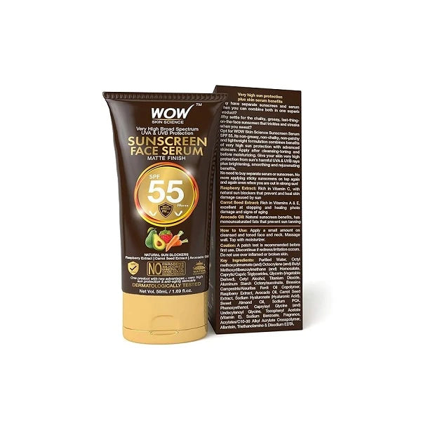 Wow SunScrean Matte Face Serum SPF55 50ML