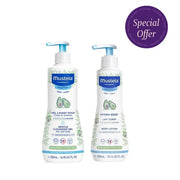 Mustela Gentle Cleansing Gel 500ml + Mustela Hydrabebe Body Lotion 300ml