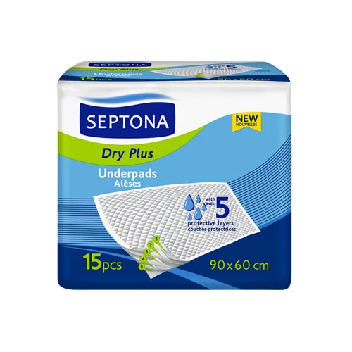 Septona Underpads Dry Plus 90x60 15pcs