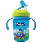 Optimal Non-Spill Easy-Sip Silicone Spout 240Ml Blue 'Pink