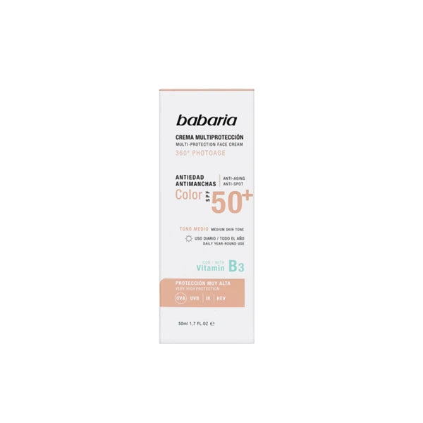 Babaria Multi Protection Face Cream Spf50 + Color 360 Photoage 50Ml