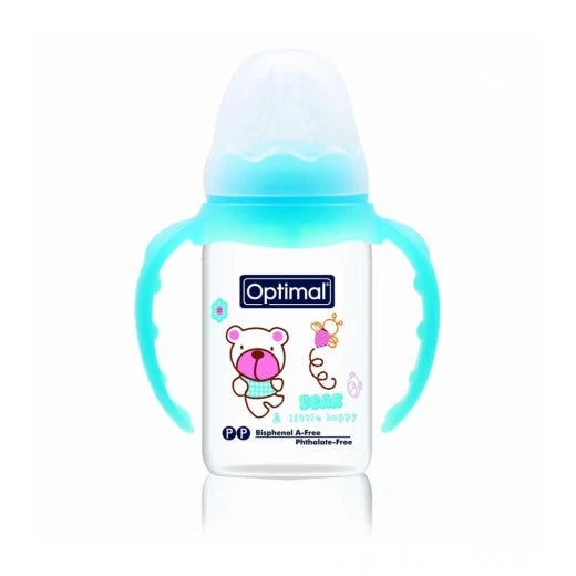 Optimal Slim Waist Bottle With Handle 140Ml Blue 'Pink 'White