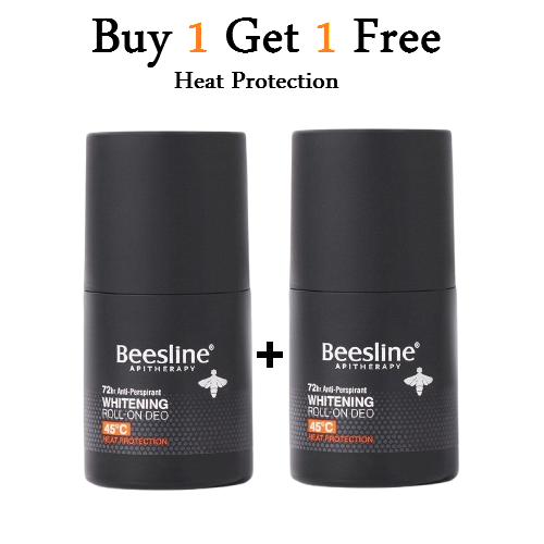 Beesline Men Whitening Roll-On - 72hr - Heat Protect Offer