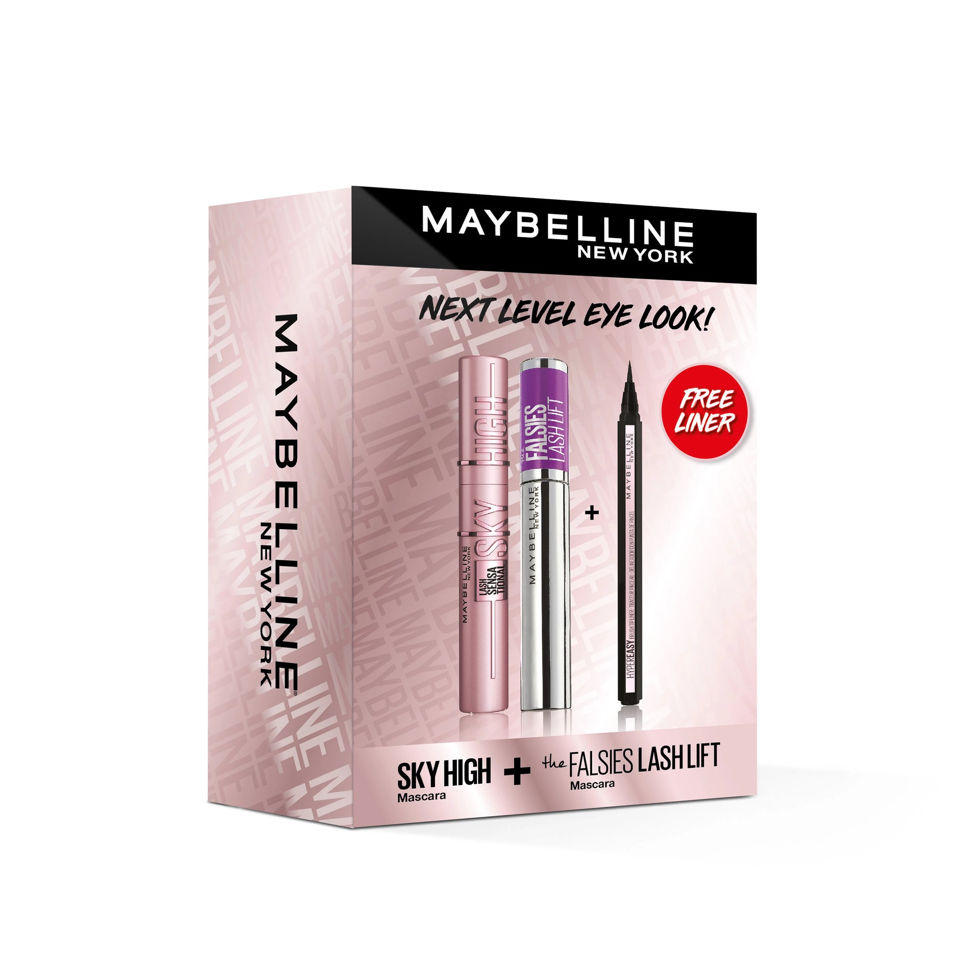 Maybelline Sky High Mascara + The Falsies Mascara + Hyper Easy Eyeliner