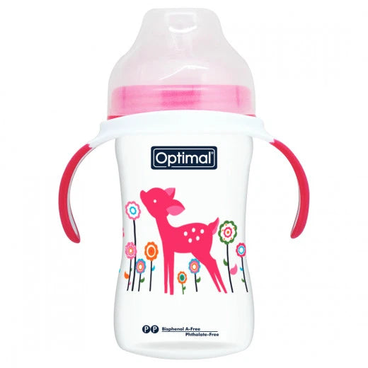 Optimal Extra Wide Neck Feeding Bottle W/Handle 240Ml